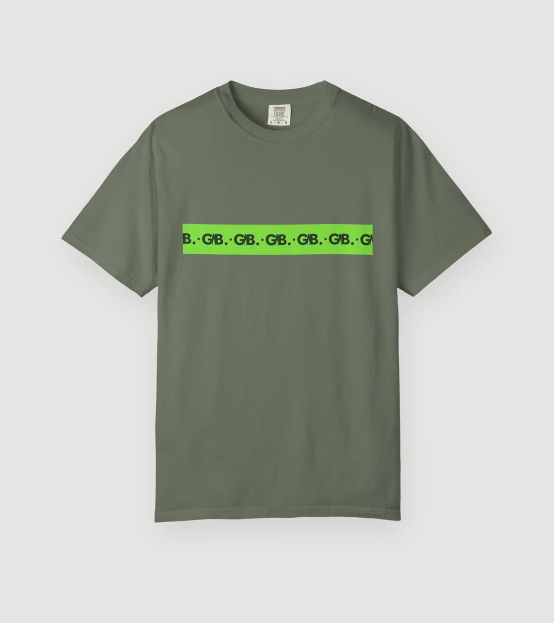 GB. Banner Tee in Moss