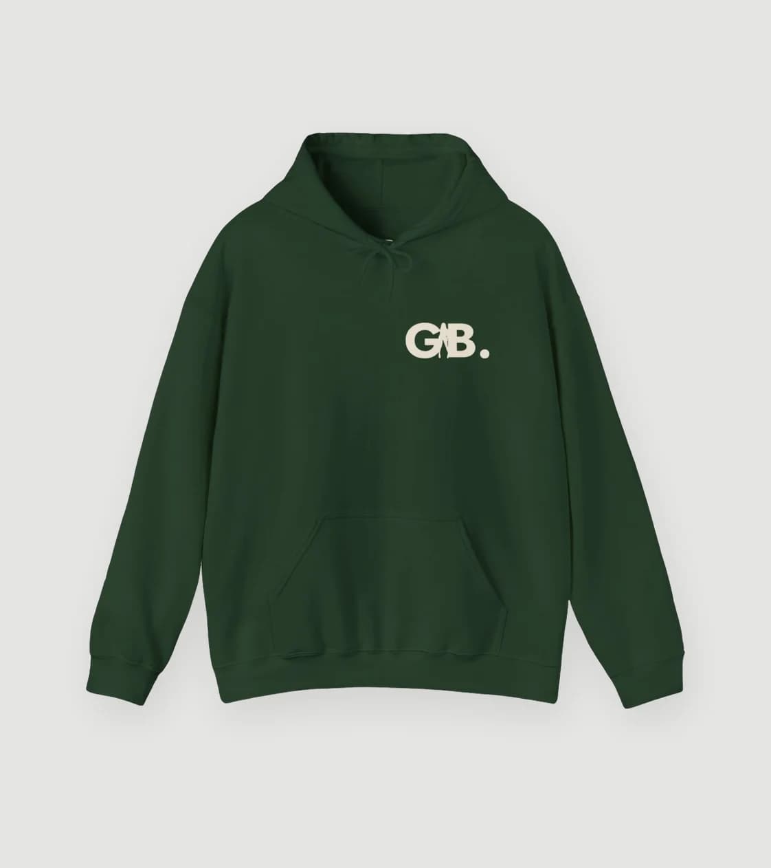 GB. Hoodie in Forest Green