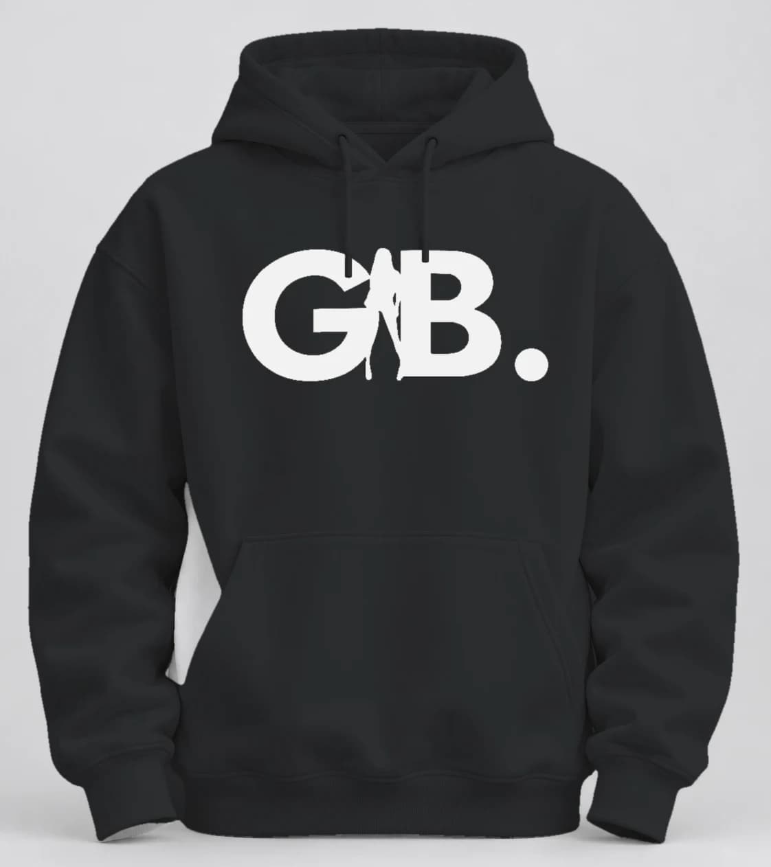 GB. Hoodie in Black