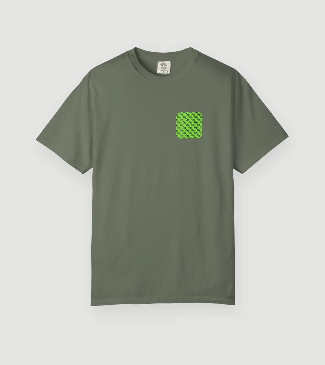 GB. Patch Tee in Moss