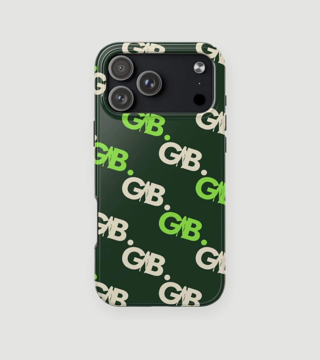 GB. Pattern Case in Forest Green