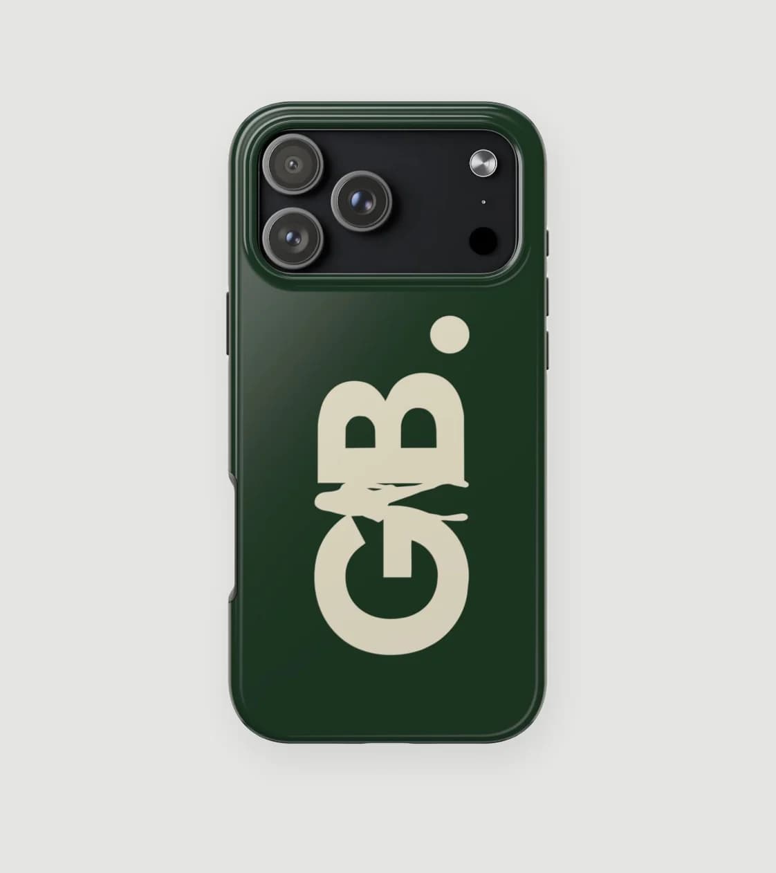 GB. Phone Case in Forest Green